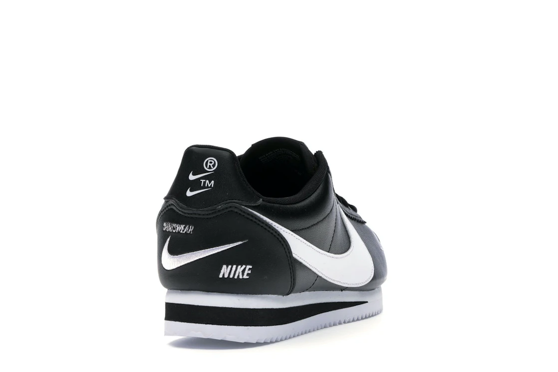 Nike Classic Cortez Mini Swoosh Black White