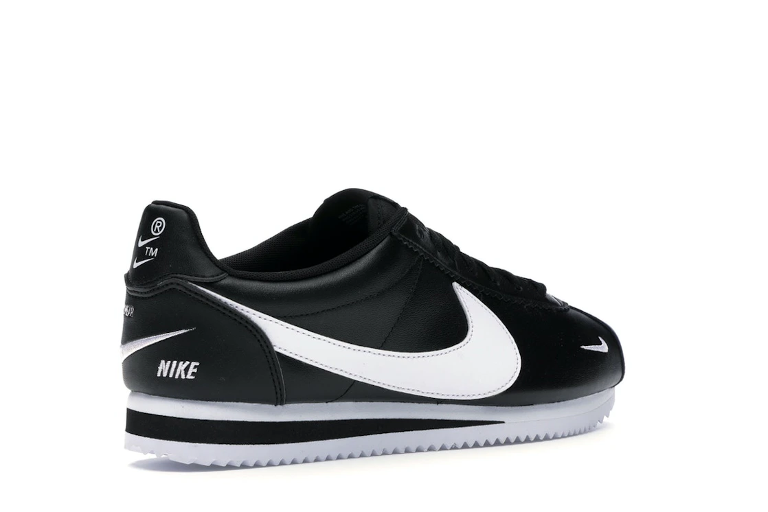 Nike Classic Cortez Mini Swoosh Black White