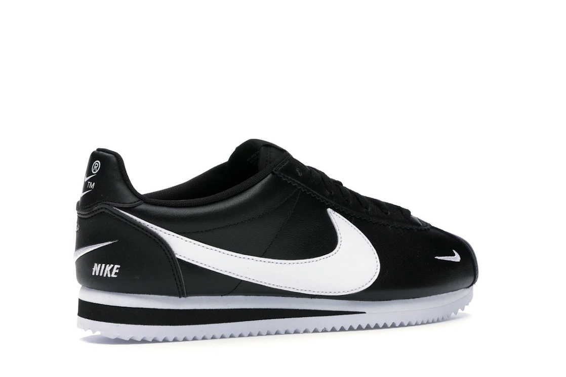 Nike Classic Cortez Mini Swoosh Black White