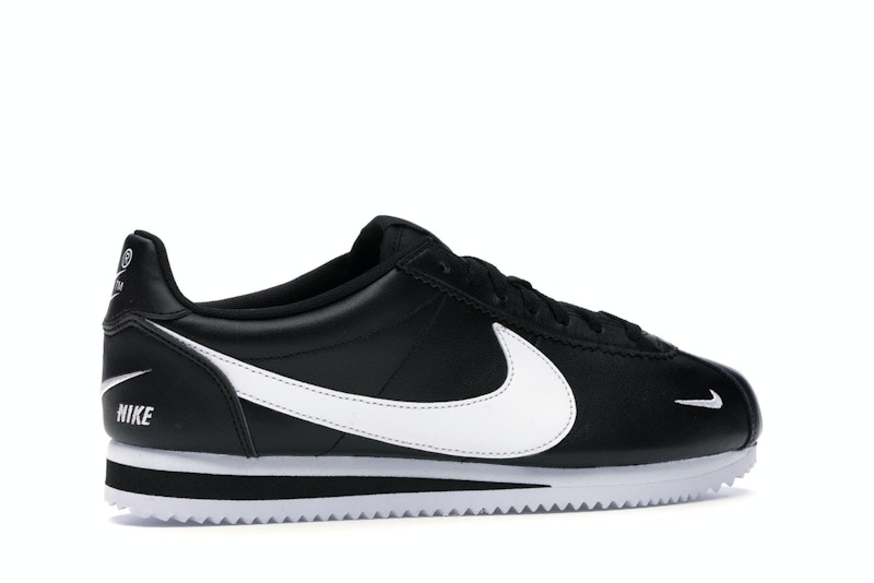 Nike Classic Cortez Mini Swoosh Black White