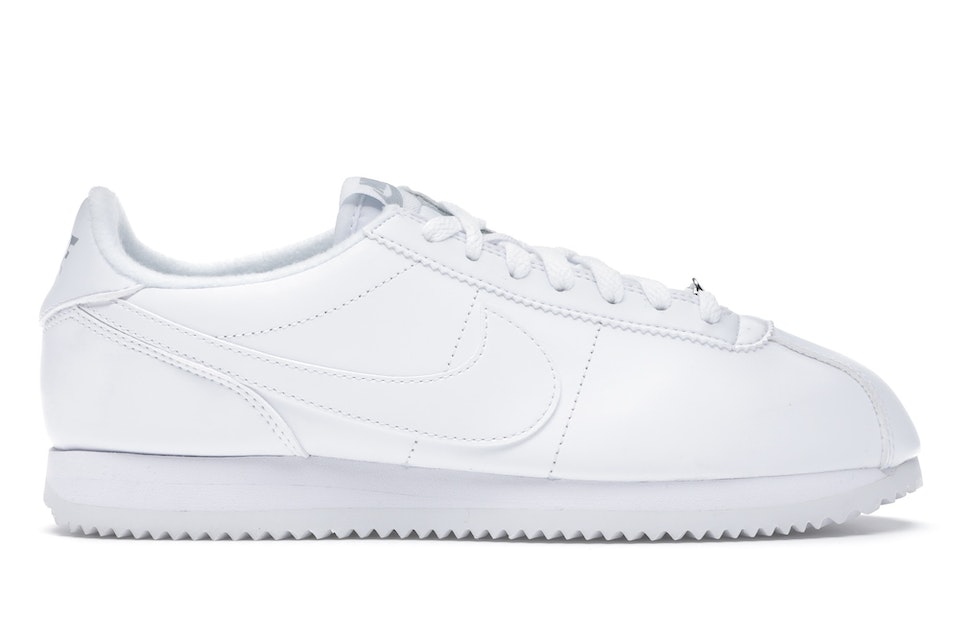 Nike Cortez Basic Leather White White-Wolf Silver Men's - 819719-110 - US
