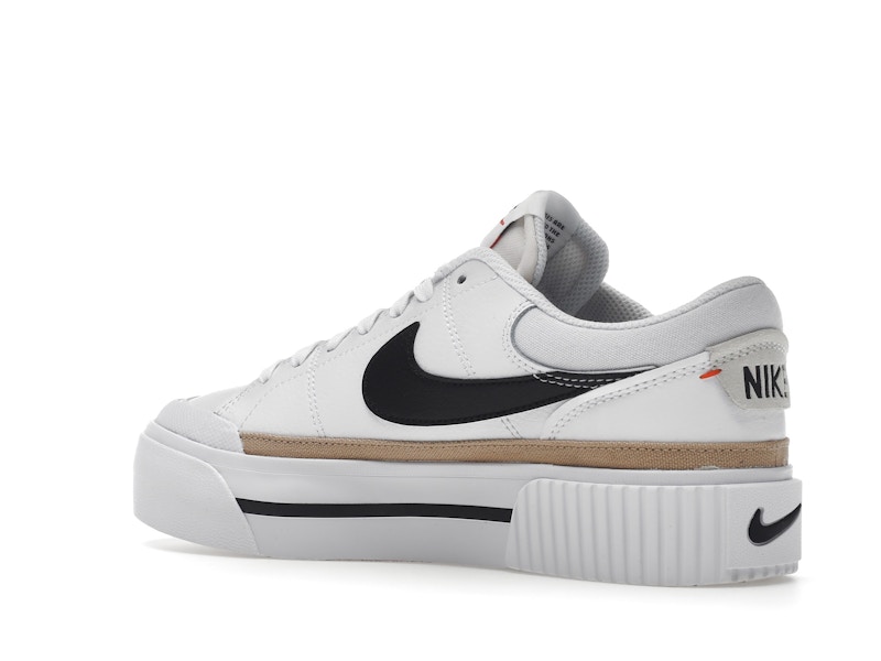 Nike Court Legacy Lift White Black (Women's)