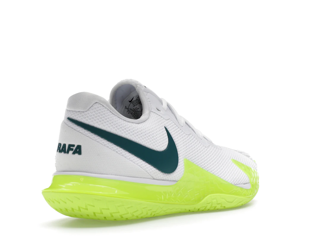 Nike Court Zoom Vapor Cage 4 Rafa White Volt Geode Teal