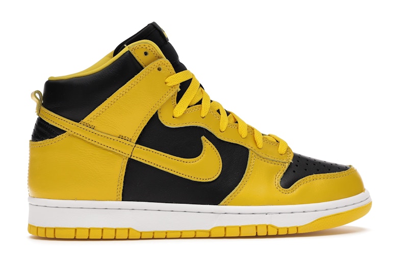 Black and yellow nike sb dunks