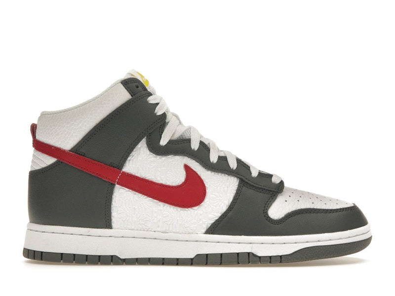 Nike Dunk High Embossed Basketball Grey Red Men s FD0668 001 US
