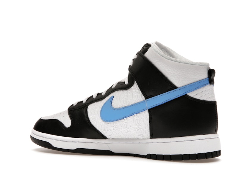 Nike Dunk High Retro FLC Black University Blue White