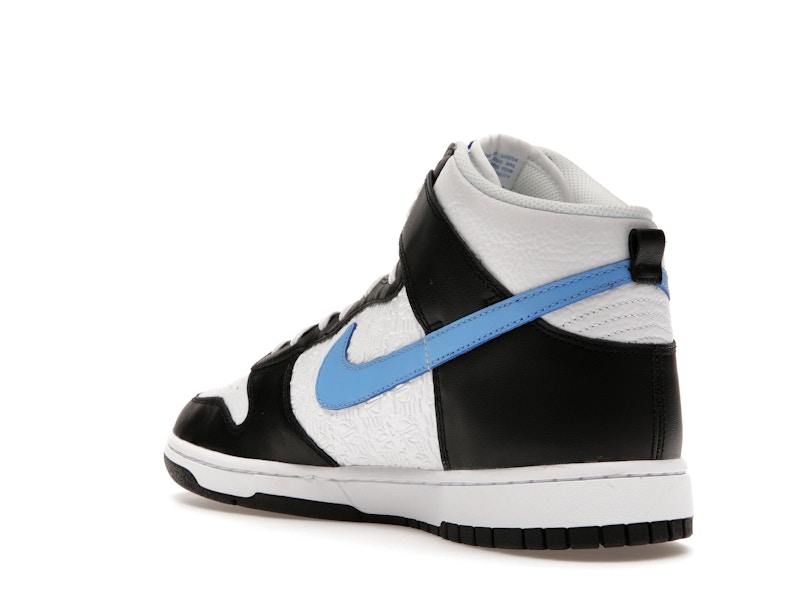 Nike Dunk High Retro FLC Black University Blue White