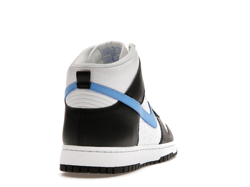 Nike Dunk High Retro FLC Black University Blue White