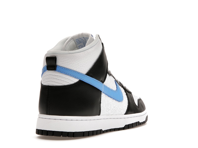 Nike Dunk High Retro FLC Black University Blue White