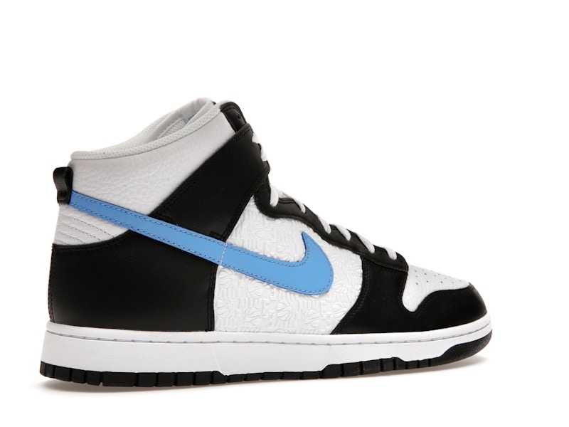 Nike Dunk High Retro FLC Black University Blue White