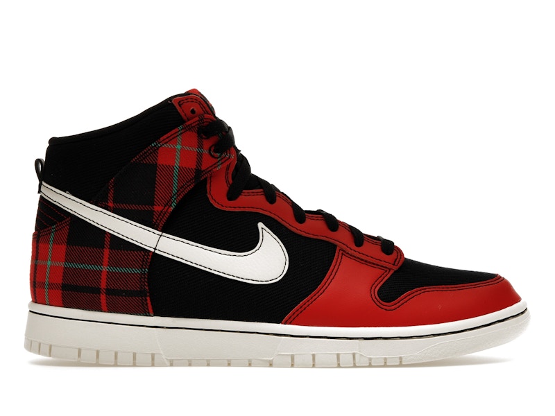 Red and black 2025 nike high tops