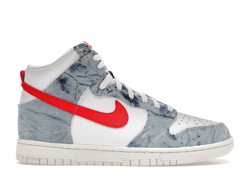 Nike dunks high top denim