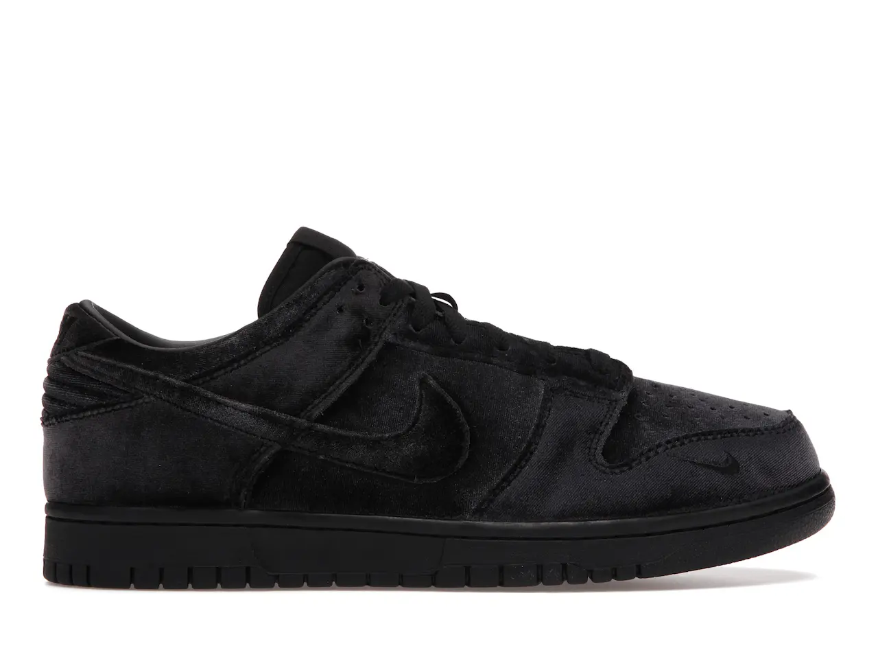 Nike Dunk Low Dover Street Market Triple Black Velvet Men's - DH2686-002 - US