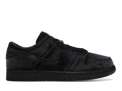 Nike Dunk Low Dover Street Market Triple Black Velvet Men's