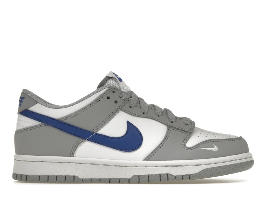 Grey nike shoes with blue swoosh Clearance