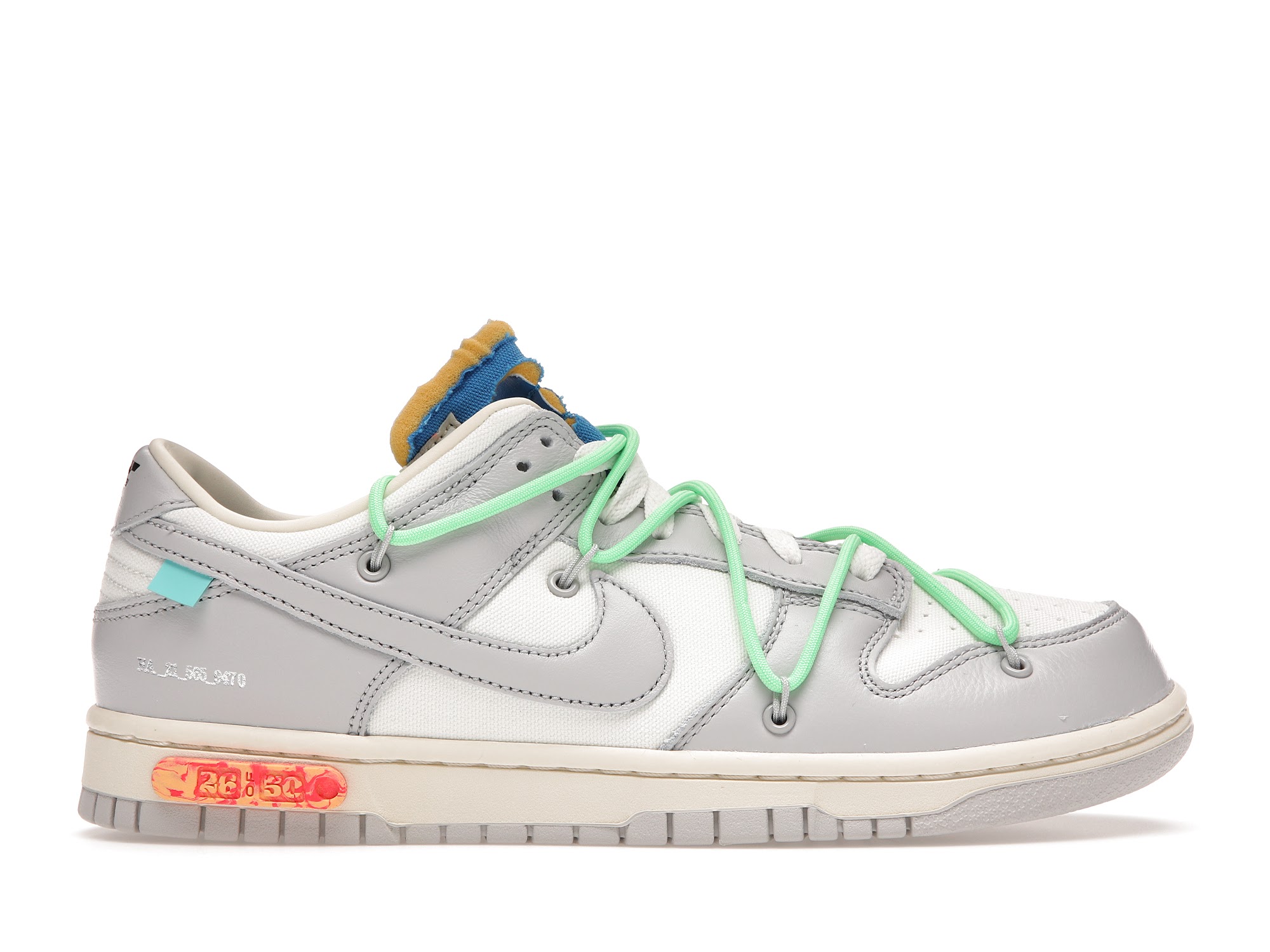NIKE off-white DUNK LOW  26cm LOT47