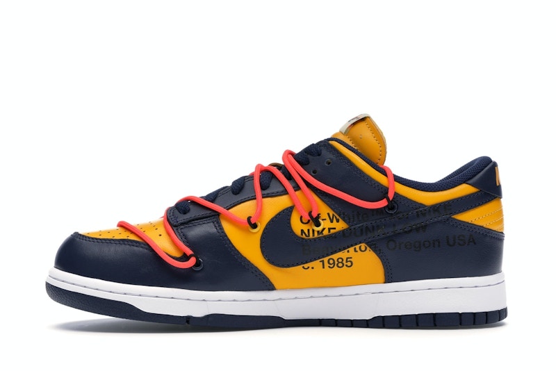 Nike Dunk Low Off-White University Gold Midnight Navy - CT0856-700