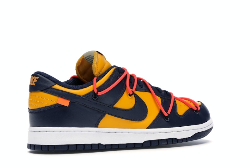Off white x nike dunk low blue clearance