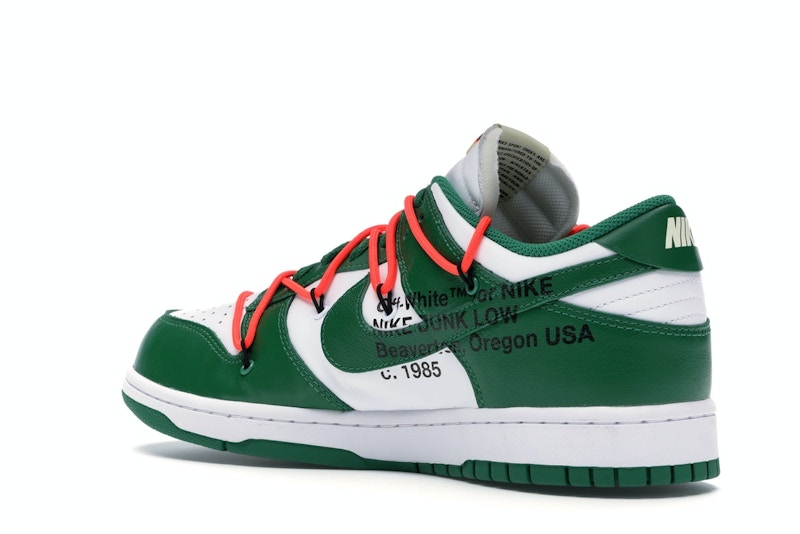 nike sb dunk off white pine green