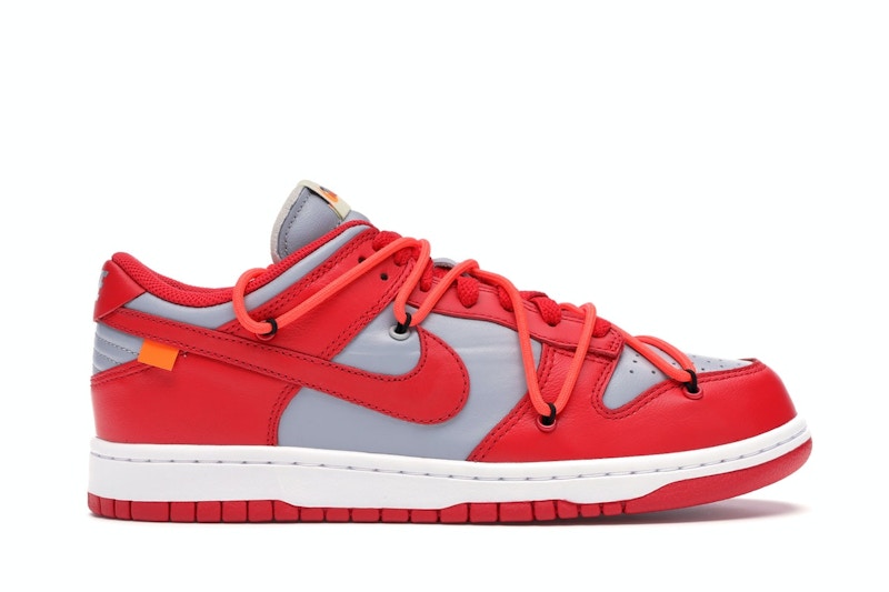 OFF-WHITE × NIKE DUNK LOW UNIVERSITY RED