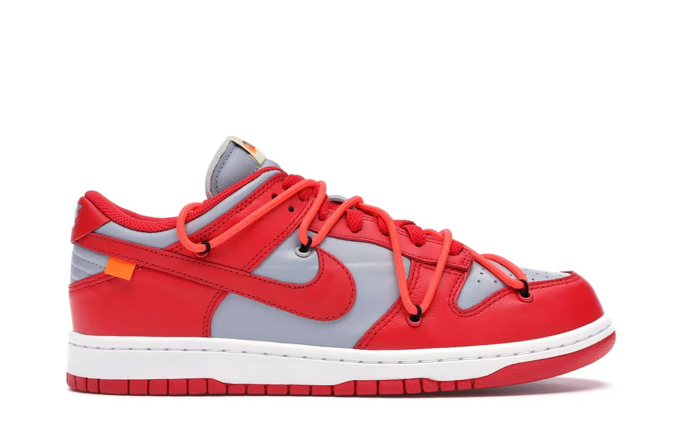 Nike Dunk Low Off-White University Red 0