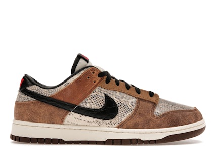 Nike Dunk Low Premium marrone pelle di serpente Uomo
