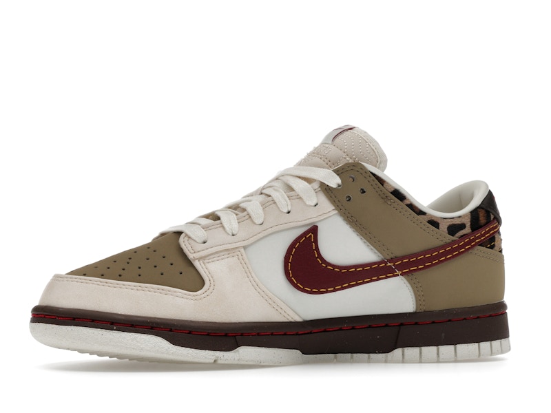 Nike Dunk Low Retro Khaki Team Red Pearl White (Women's)