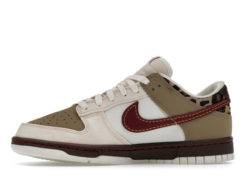 Nike Dunk Low Retro Khaki Team Red Pearl White (Women's)