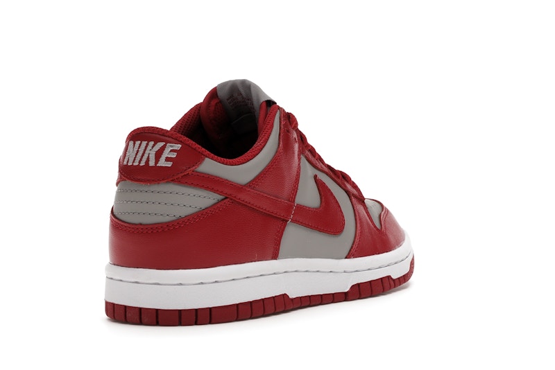 medium gray varsity red nike dunks