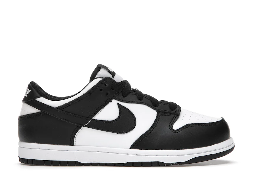 Nike Dunk à tige basse rétro coloris Panda blanc/noir (enfant) 0