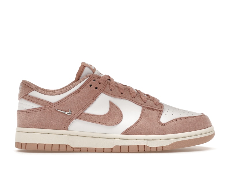 white nike rose gold swoosh
