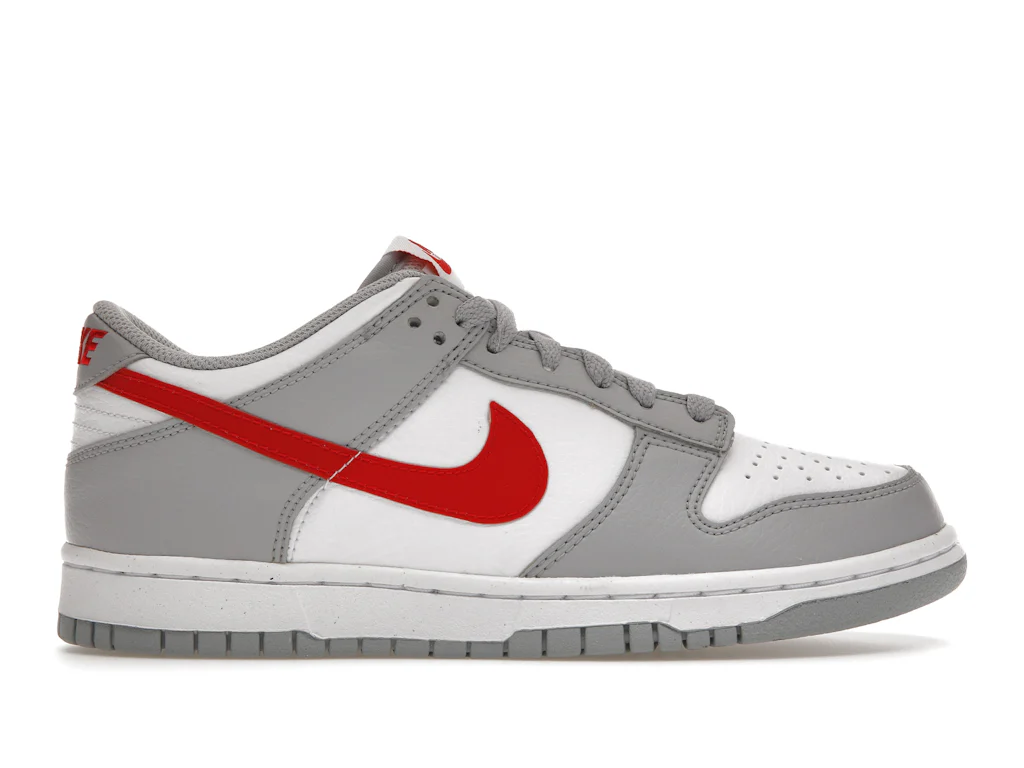 Nike Dunk Low White Wolf Grey University Red (GS) Kids' - DV7149-001 - US