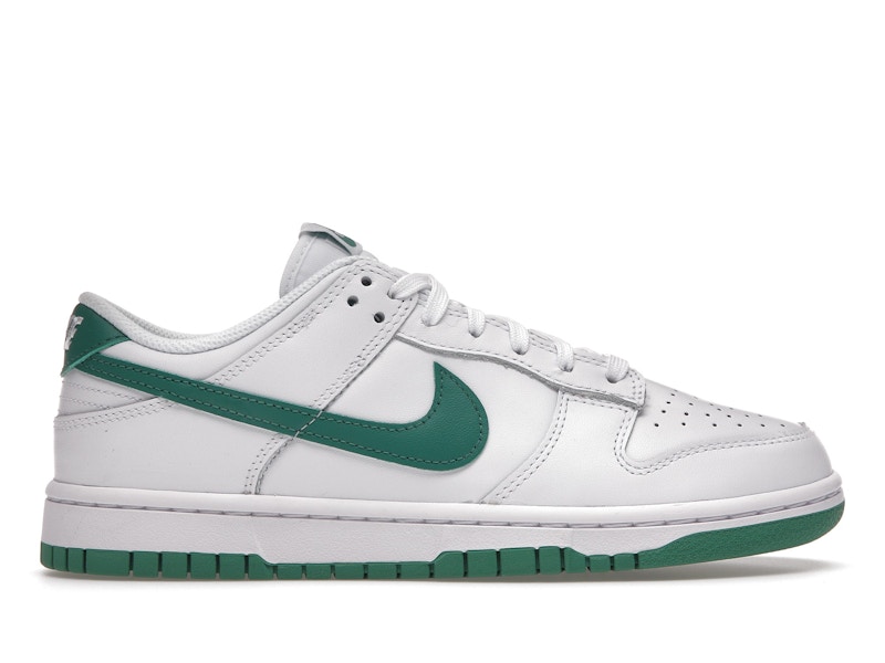 White nike shoes with hotsell green swoosh