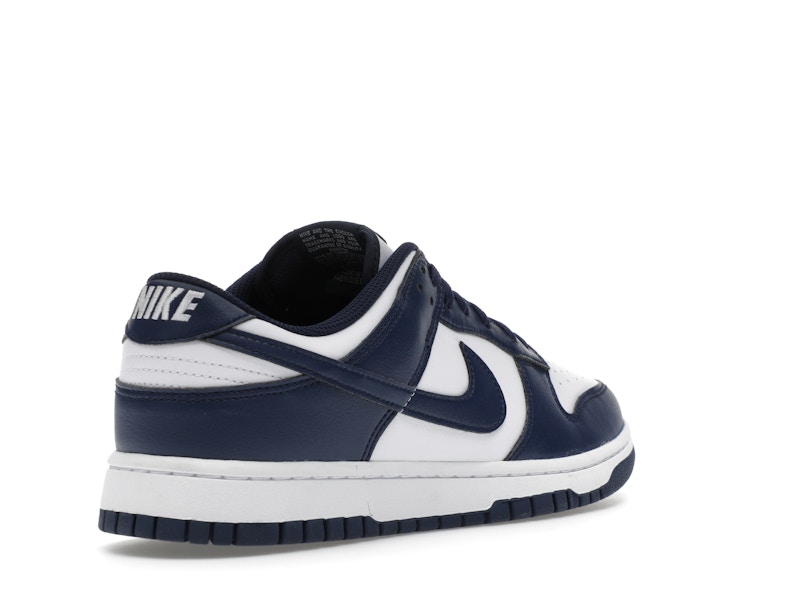Nike Dunk Low White Midnight Navy