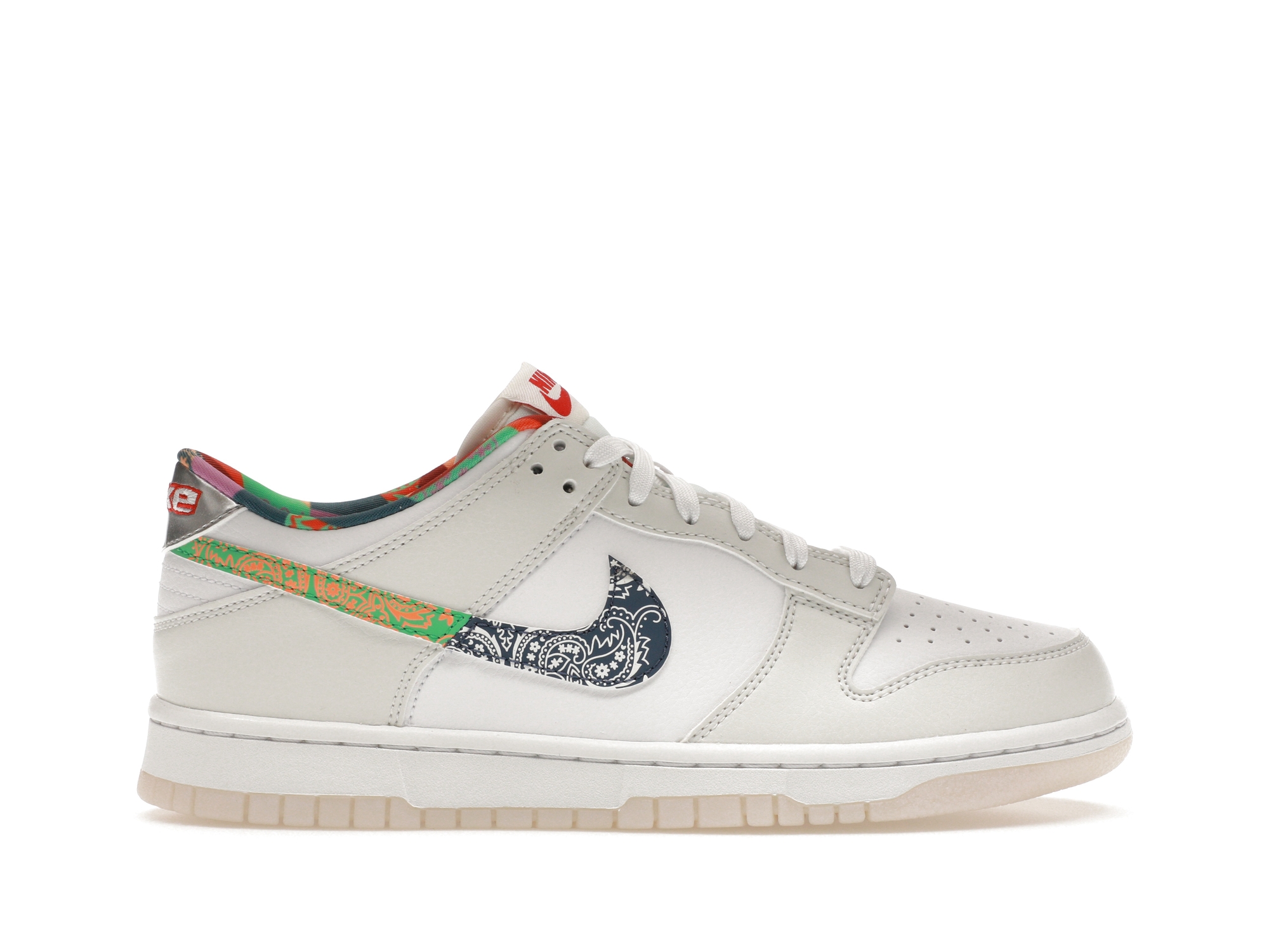 Nike Dunk Low White Multi-Color Paisley (GS) Kids' - FN8913-141 - US