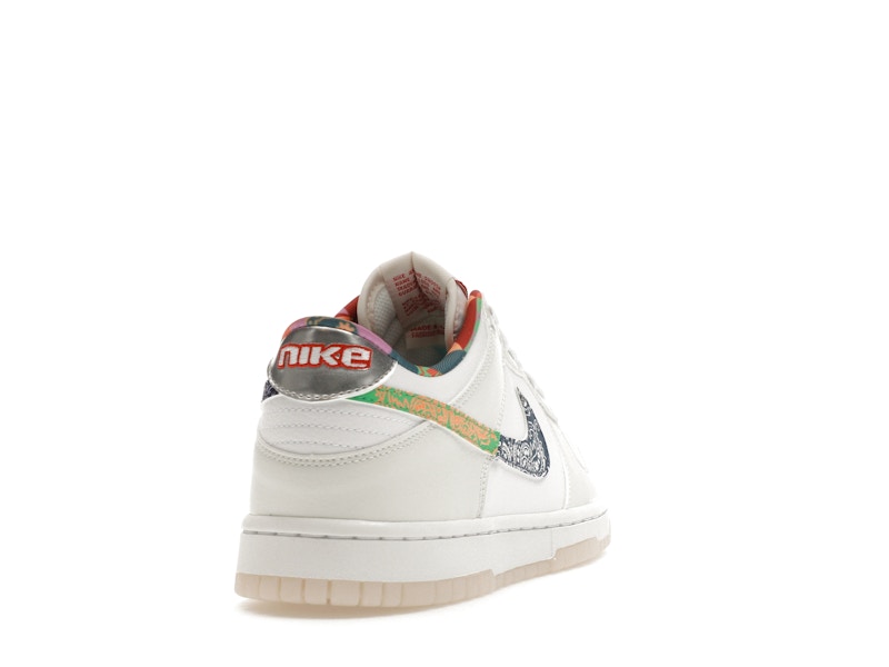Nike Dunk Low White Multi-Color Paisley (GS)