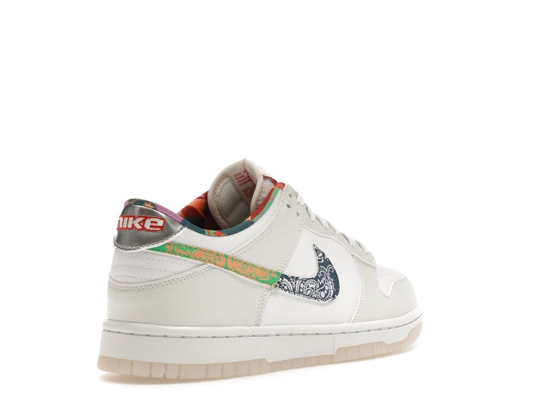 Nike Dunk Low White Multi-Color Paisley (GS)
