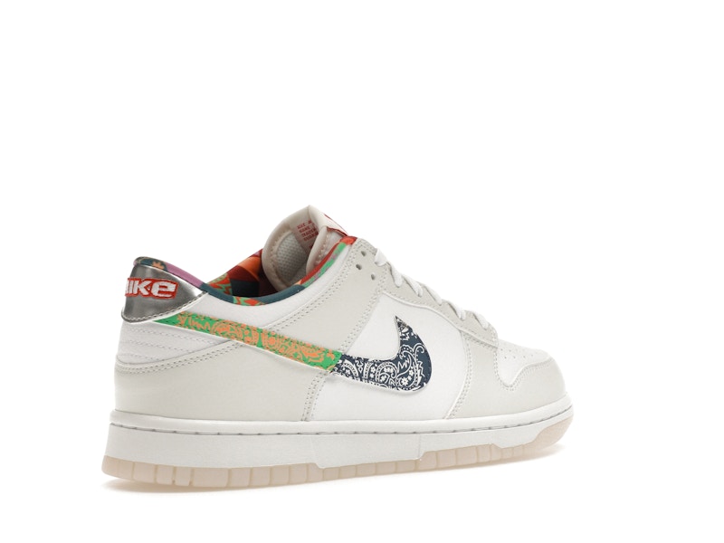 Nike Dunk Low White Multi-Color Paisley (GS)