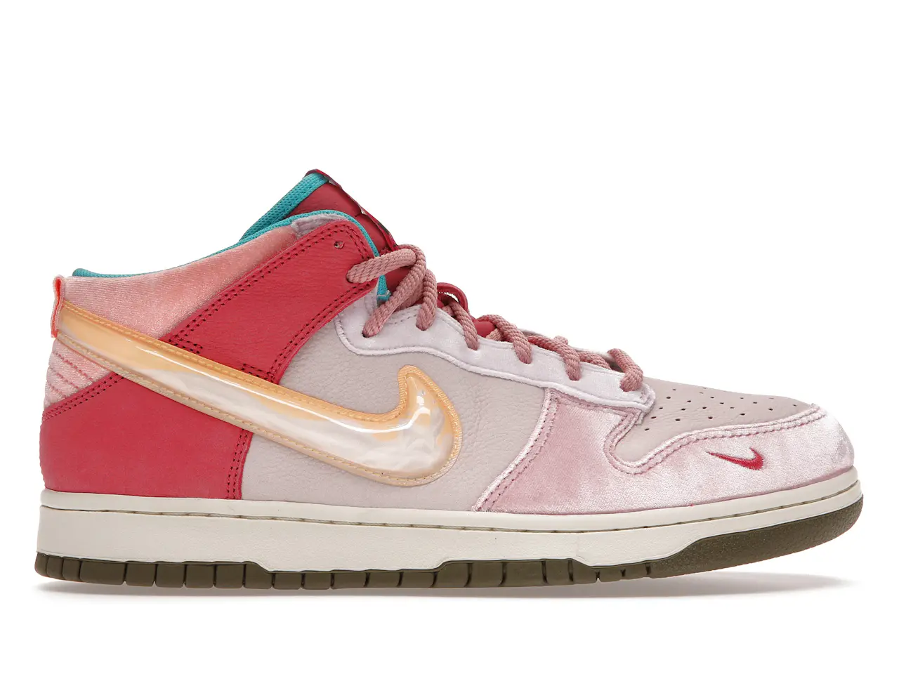 Nike Dunk Mid Social Status Free Lunch Strawberry Milk Men's - DJ1173-600 - US
