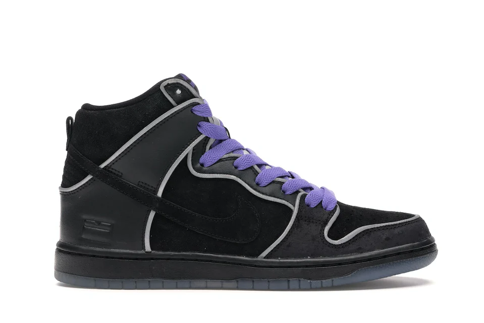 Nike SB Dunk High Black Purple Box 0