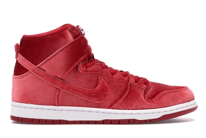 Nike sb dunk high red velvet cheap