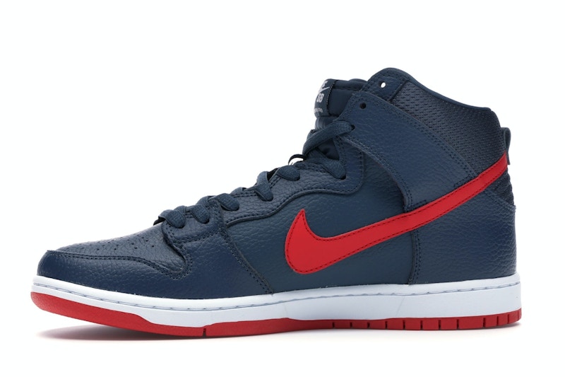 Nike dunk sb high squadron blue university red clearance