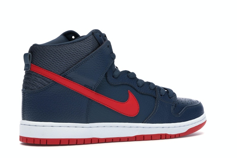 Nike dunk sb high squadron blue university red clearance