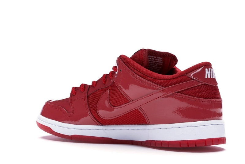 Nike sb dunk low red patent leather Clearance