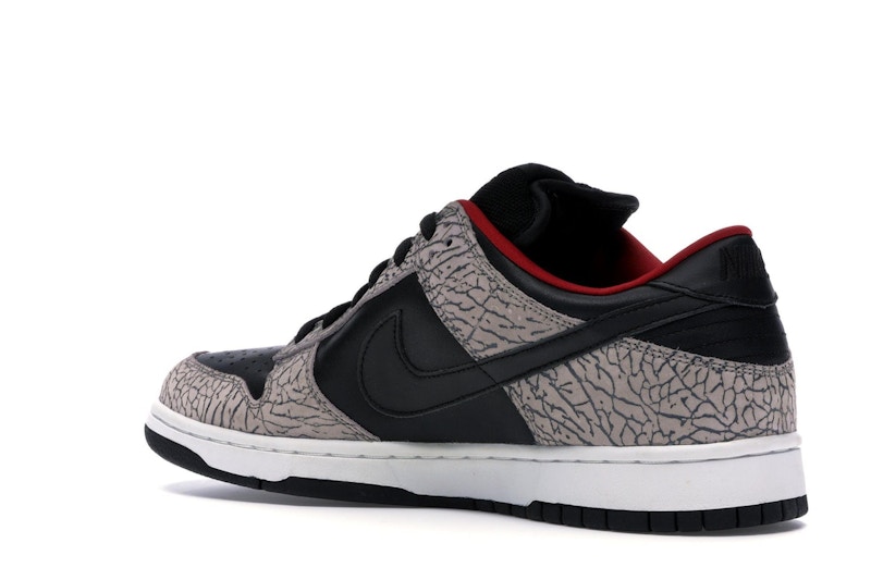 Supreme x nike sb dunk low black cement on sale