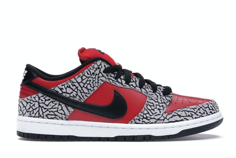 NIKE SUPREME DUNK LOW PRO SB 黒×赤 セメント