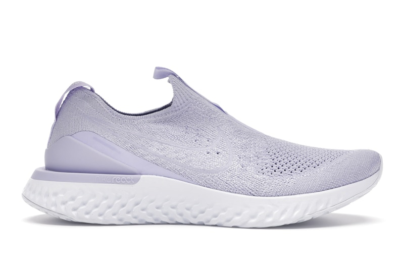 Nike epic phantom shop react flyknit white blue