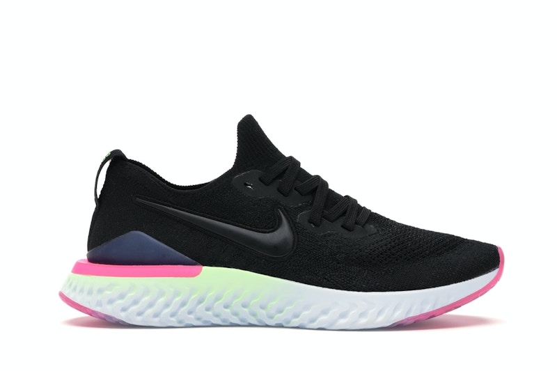 Nike Epic React Flyknit 2 Black Sapphire Hyper Pink Women s BQ8927 003 GB