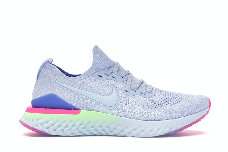 Nike Epic React Flyknit 2 Hydrogen Blue Sapphire Hyper Pink Men s BQ8928 453 US