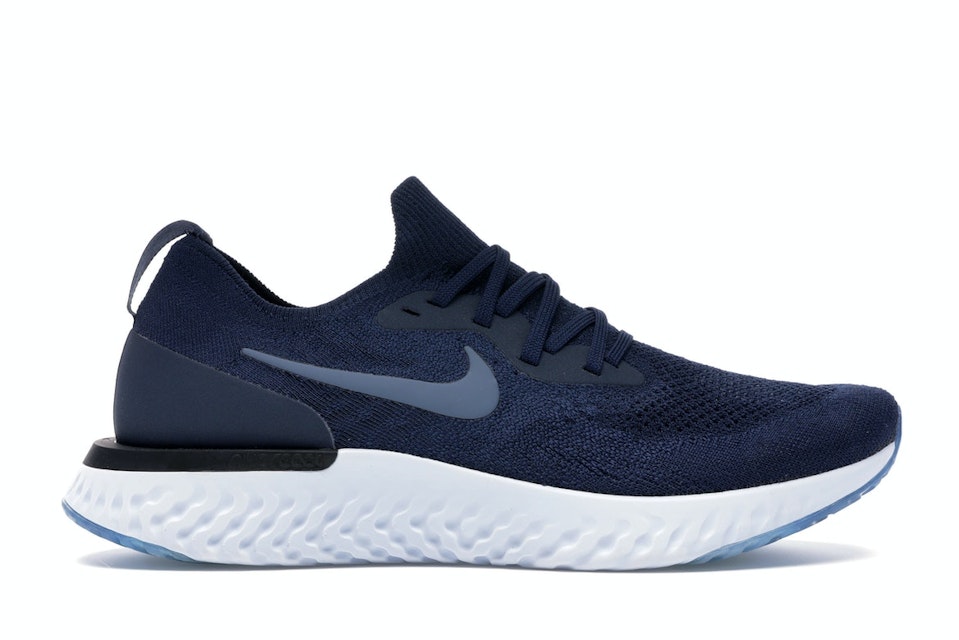 Barriga Acera Muslo Nike Epic React Flyknit College Navy Diffused Blue Men's - AQ0067-402 - US